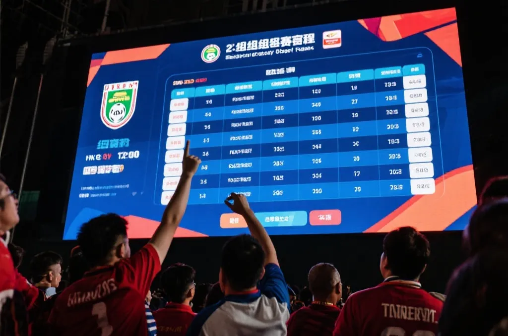 球迷查看世界杯赛程日历与球队分组列表